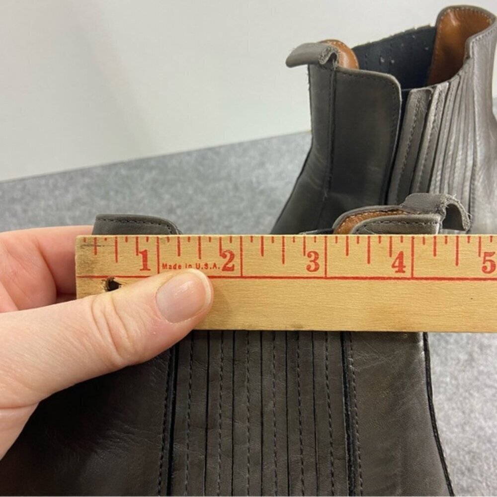 Ron White Gorgeous Dark Grey Leather Ankle Boots Women’s size 37 or US 6.5-7 - Picture 11 of 12